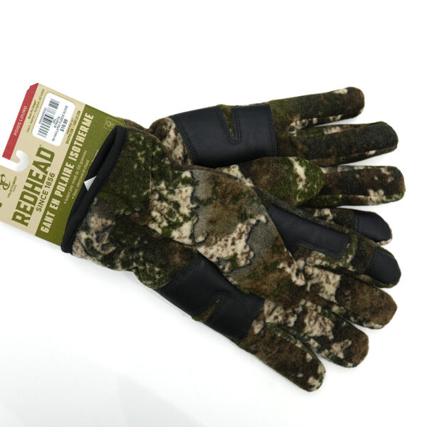Cozy Camo Polar Fleece Hunting Gloves - Image 3