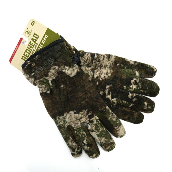 Cozy Camo Polar Fleece Hunting Gloves - Image 4