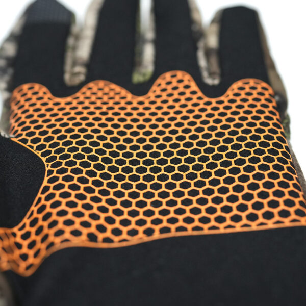 Camo Stretch-Knit Tactical Gloves with Conductive PU Touch & Ultra Microfiber Palm - Image 4