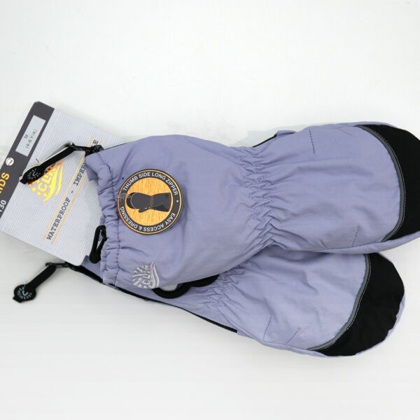 Winter Mittens: Water-Resistant Polyester Taslan with Zipper Cuff - Image 4